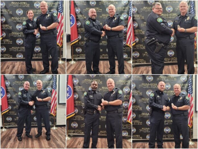 Gallatin Police Hold Pinning Ceremony for Master Patrol Officers