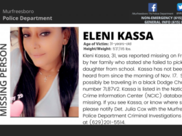 MISSING PERSON: Eleni Kassa Reported Missing on November 18