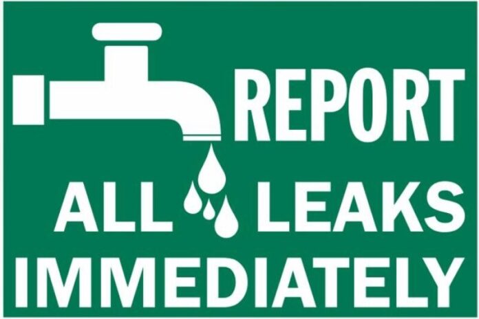 report water leaks