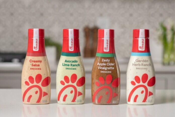 Following a successful test, four different dressings will be available at participating grocery and retail stores across the country