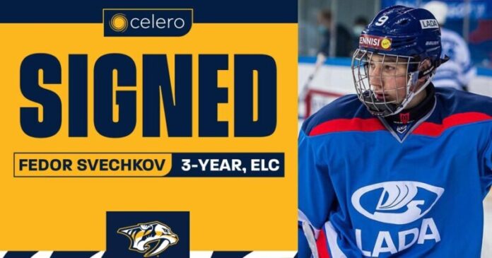 Predators Sign Fedor Svechkov to Three-Year, Entry-Level Contract