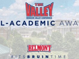Belmont University has been awarded the 2022-23 Missouri Valley Conference All-Academic Award, the league office announced Tuesday.