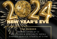 new years eve event at the rudder