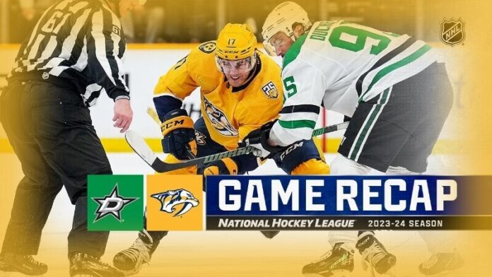 Predators Fall 9-2 to Stars in Lopsided Affair