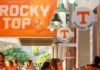 KNOXVILLE, TN - September 15, 2023 - Rocky Top Sign before the game between the Arkansas Razorbacks and the Tennessee Volunteers at Regal Soccer Stadium in Knoxville, TN. Photo By Emma Ramsey/Tennessee Athletics