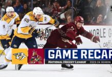 Predators' Point Streak Ends with Disappointing 8-4 Loss to Coyotes