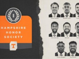 Record Eight Vols Named To 2024 NFF Hampshire Honor Society