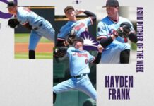 Frank Named ASUN Pitcher of the Week
