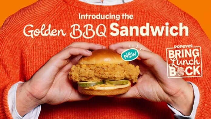 Popeyes Launches NEW Golden BBQ Chicken Sandwich