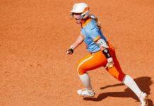 KNOXVILLE, TN - May 04, 2024 - Infielder Taylor Pannell #3 of the Tennessee Lady Volunteers during the game between the Kentucky Wildcats and the Tennessee Lady Volunteers at Sherri Parker Lee Stadium in Knoxville, TN. Photo By Emma Corona/Tennessee Athletics