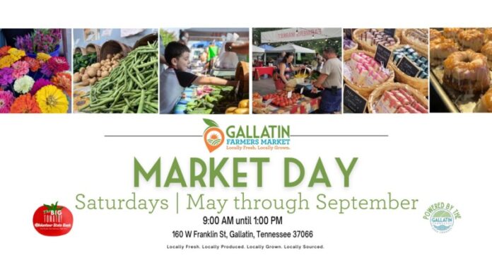 gallatin farmers market may through september