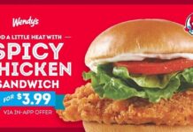 As Temperatures Drop Wendy’s Spices Up Holiday Meals with $3.99 Spicy Chicken Sandwiches In-App Offer