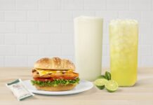 Grilled Spicy Deluxe Sandwich and Key Lime seasonal beverages return to brighten up the start of the year