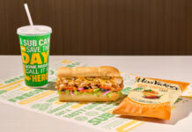 Subway’s new Meal of the Day includes a six-inch sub for $6.99 or a footlong for $9.99, alongside a choice of two cookies or a bag of chips and a small fountain drink.