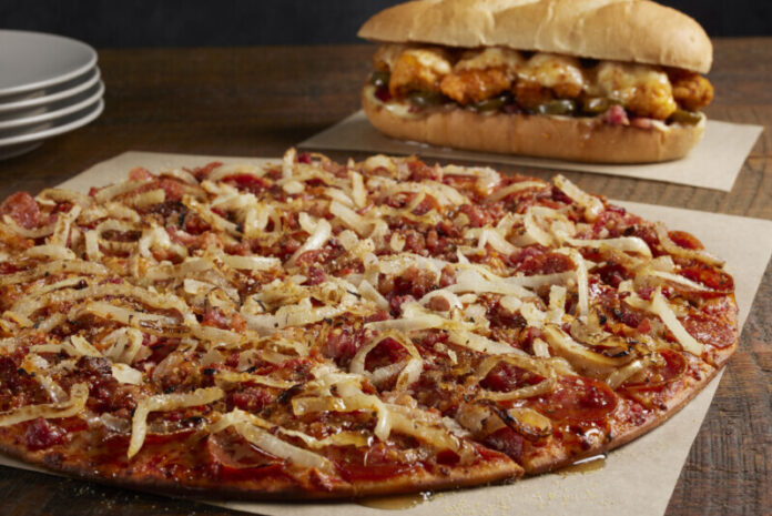 Donatos Pizza From March 17 to April 27, Donatos Pizza is offering its Smoky Hot Honey Pizza and Smoky Hot Honey Chicken Sub at all locations.