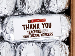 CHIPOTLE CELEBRATES TEACHERS AND THE HEALTHCARE COMMUNITY WITH MORE THAN $2 MILLION IN FREE BURRITOS