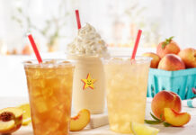 Hardee's new Peach Tea is refreshing with the perfect hint of sweetness. The Peach Tea is available now alongside the Peach Lemonade and Peach Milkshakes.