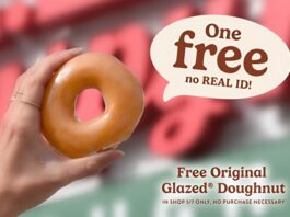 Krispy Kreme sweetens REAL ID deadline with free Original Glazed® Doughnuts May 7 for all guests, No ID required