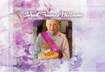 Sarah Francis Williams Obit