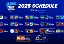 Thursday night football by Prime Video
