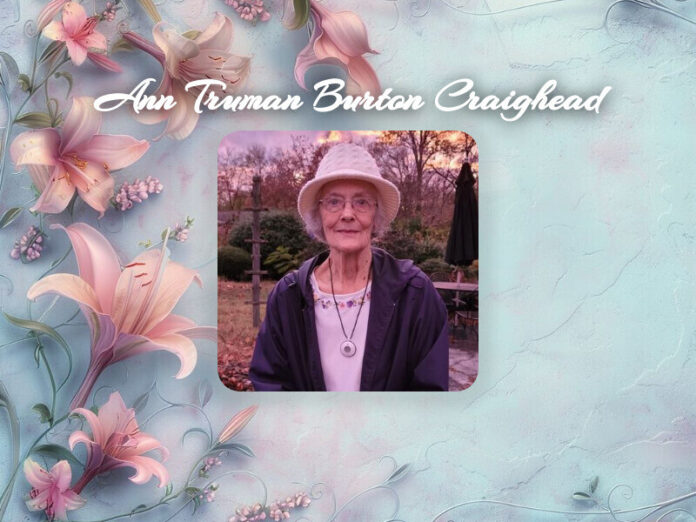 Ann Truman Burton Craighead Obit