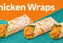 Popeyes chicken wraps