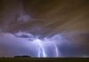 Lightning weather conditions for local forecast