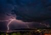 Lightning weather conditions for local forecast