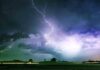 Lightning weather conditions for local forecast