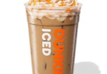 No fall at Dunkin’ is complete without pumpkin. The iconic Pumpkin Spice Signature Latte