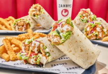 Zaxby's GIANT Chicken Finger Wraps Launch April 27 With Banana Pudding Milkshake Return
