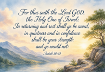 Daily Devotional: Finding Strength in Rest Devotional image for Isaiah 30:15
